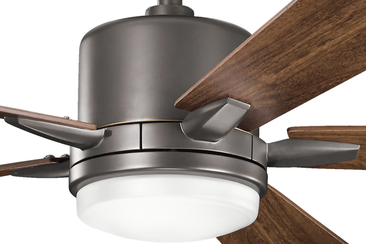 Kichler 330000 Lucian 52" 5 Blade LED Ceiling Fan Nickel eBay