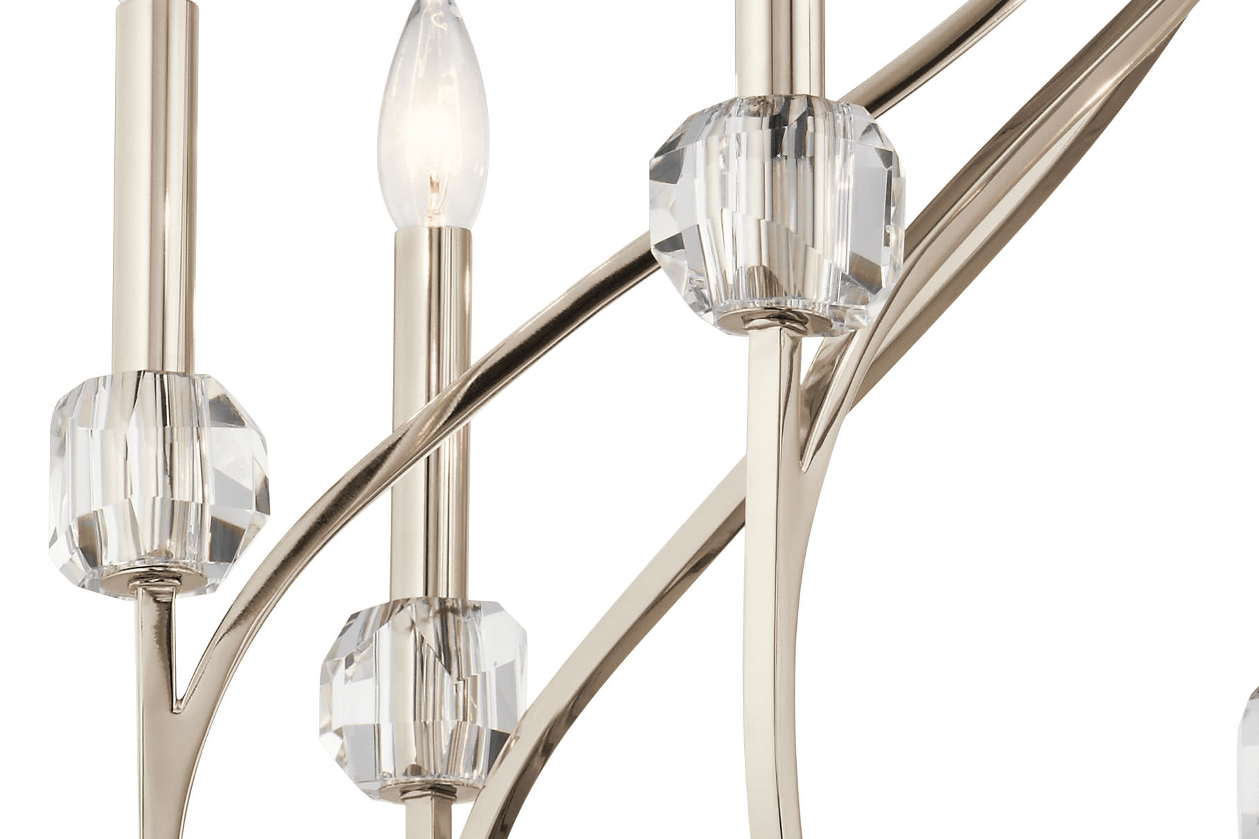Kichler 43721 Nickel Eloise 30.25"W 8Light Candle Style Chandelier eBay