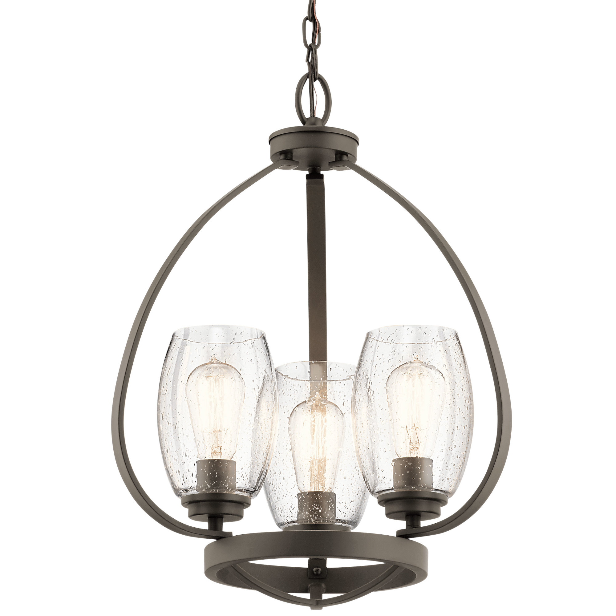 Kichler 44059 Bronze Tuscany 3Light 17"W Mini Chandelier eBay