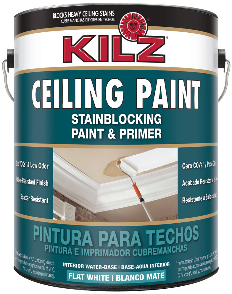 Kilz 68101 Interior WaterBased Flat White Ceiling Paint