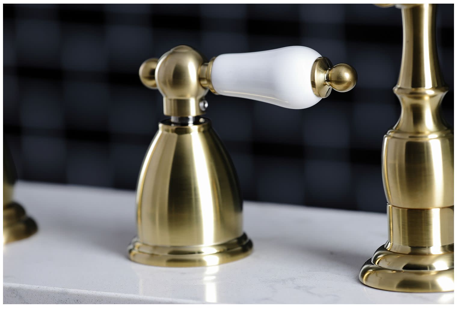 Kingston Brass KB179.PLBS Heritage 1.8 GPM Widespread Kitchen Bronze