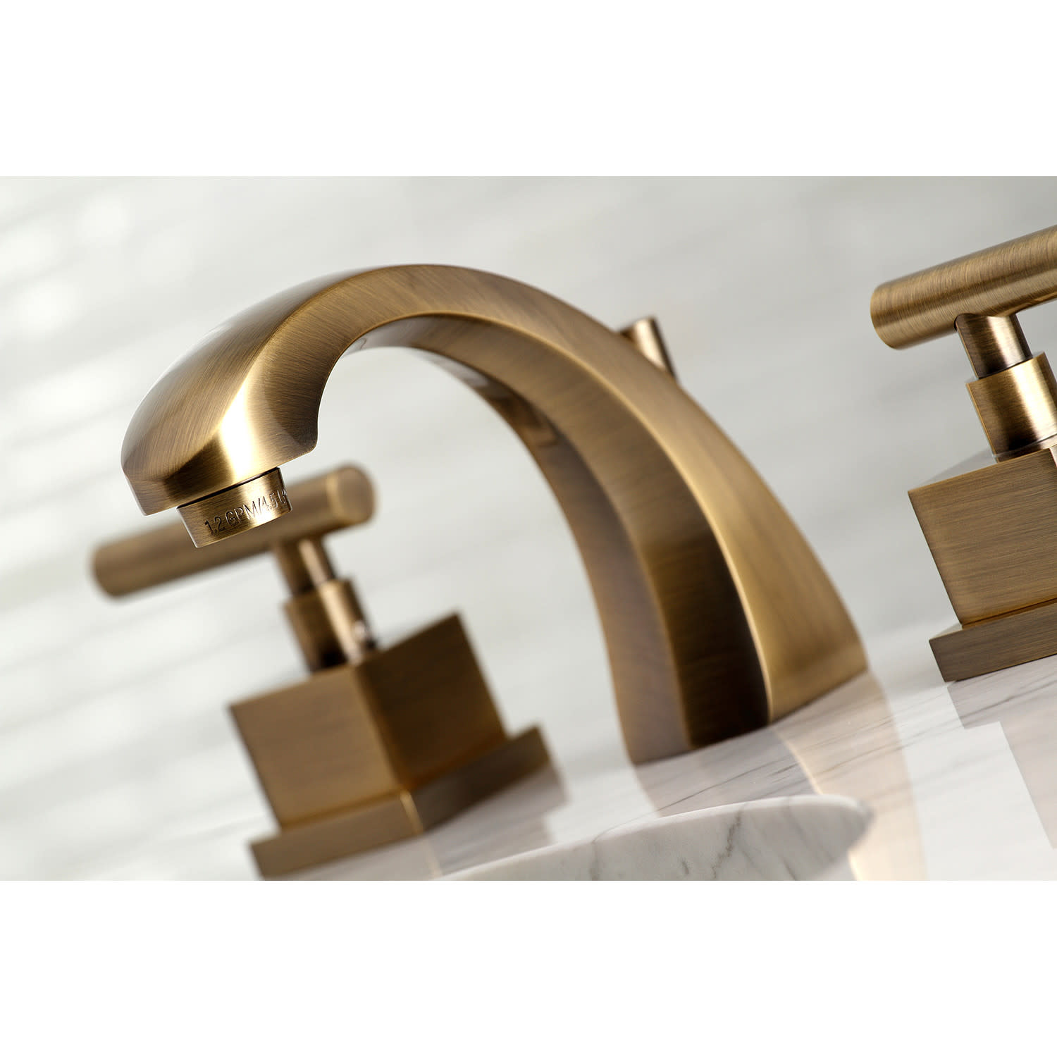 Kingston Brass KS498.CQL Claremont 1.2 GPM Widespread Bathroom Nickel