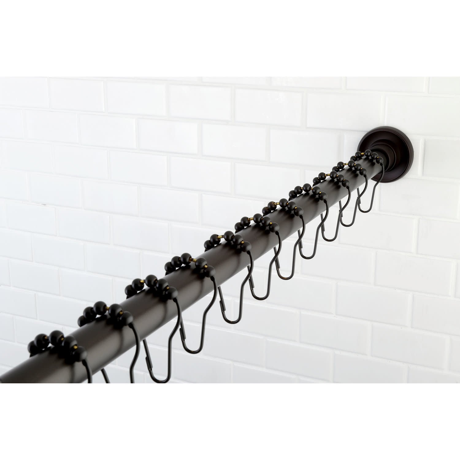 Kingston Brass KSR60 Edenscape Shower Curtain Rod Nickel 663370442230