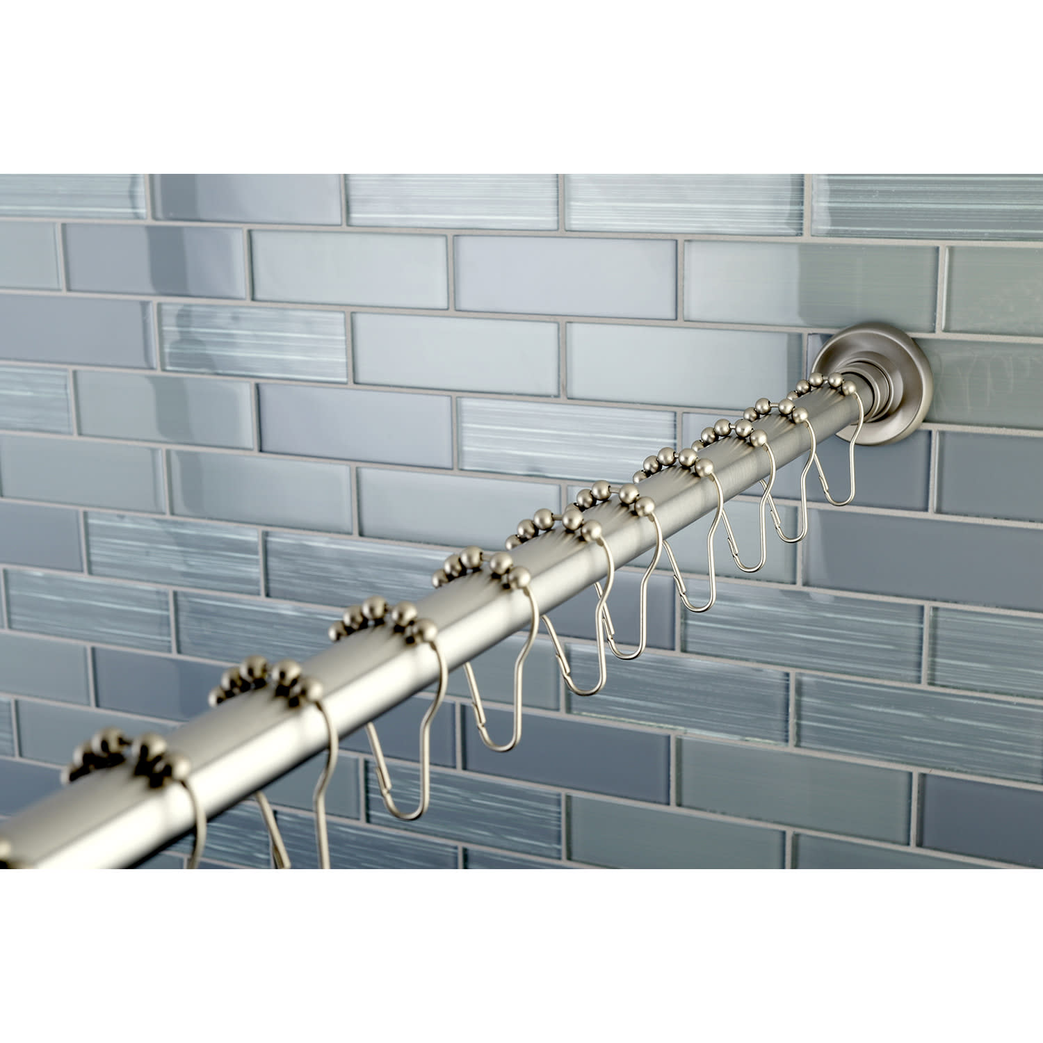 Kingston Brass Ksr60 Edenscape Shower Curtain Rod Nickel 663370442230 Ebay