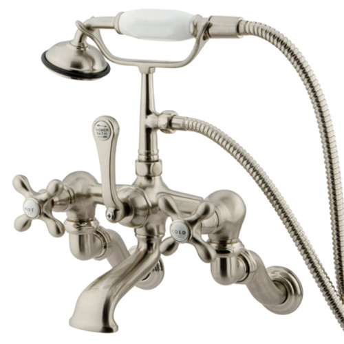 Kingston Brass CC463T Vintage Wall Mounted Clawfoot Tub Filler Nickel
