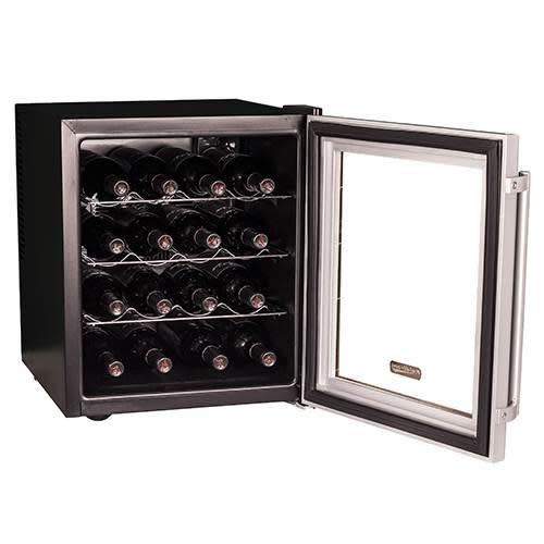 Koldfront TWR160 17"W 16 Bottle Wine Cooler Stainless Steel