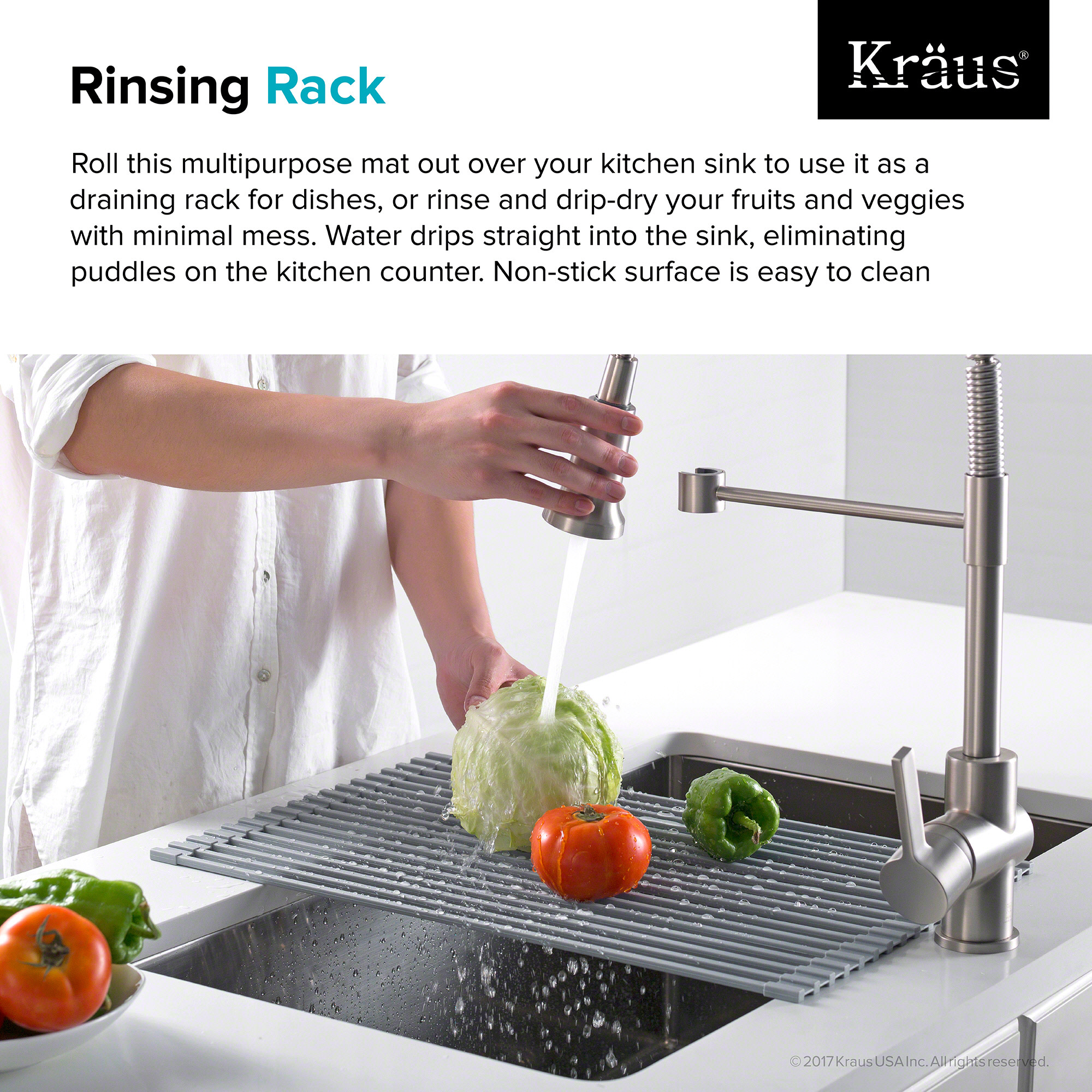 kraus sink drying rack