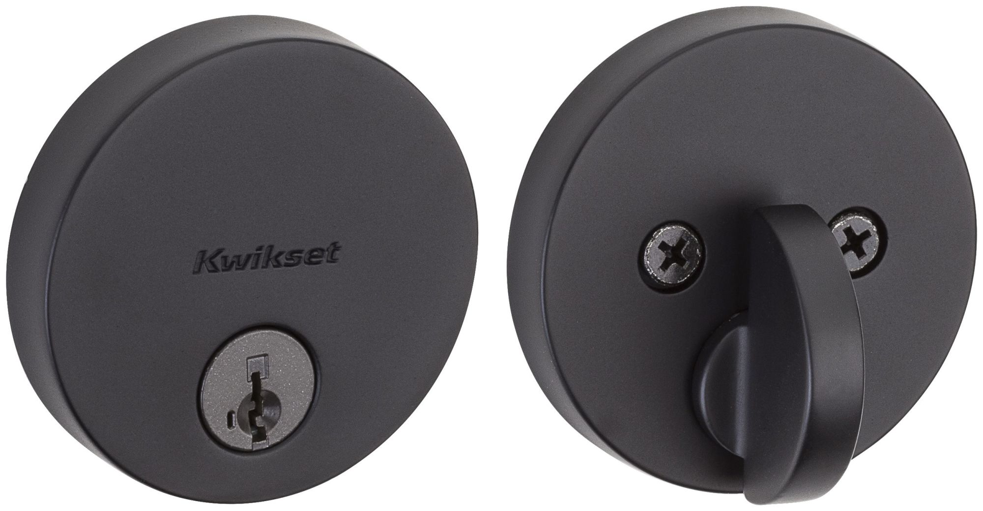 Kwikset 258RDTS Uptown Low Profile Single Cylinder Deadbolt Grey eBay