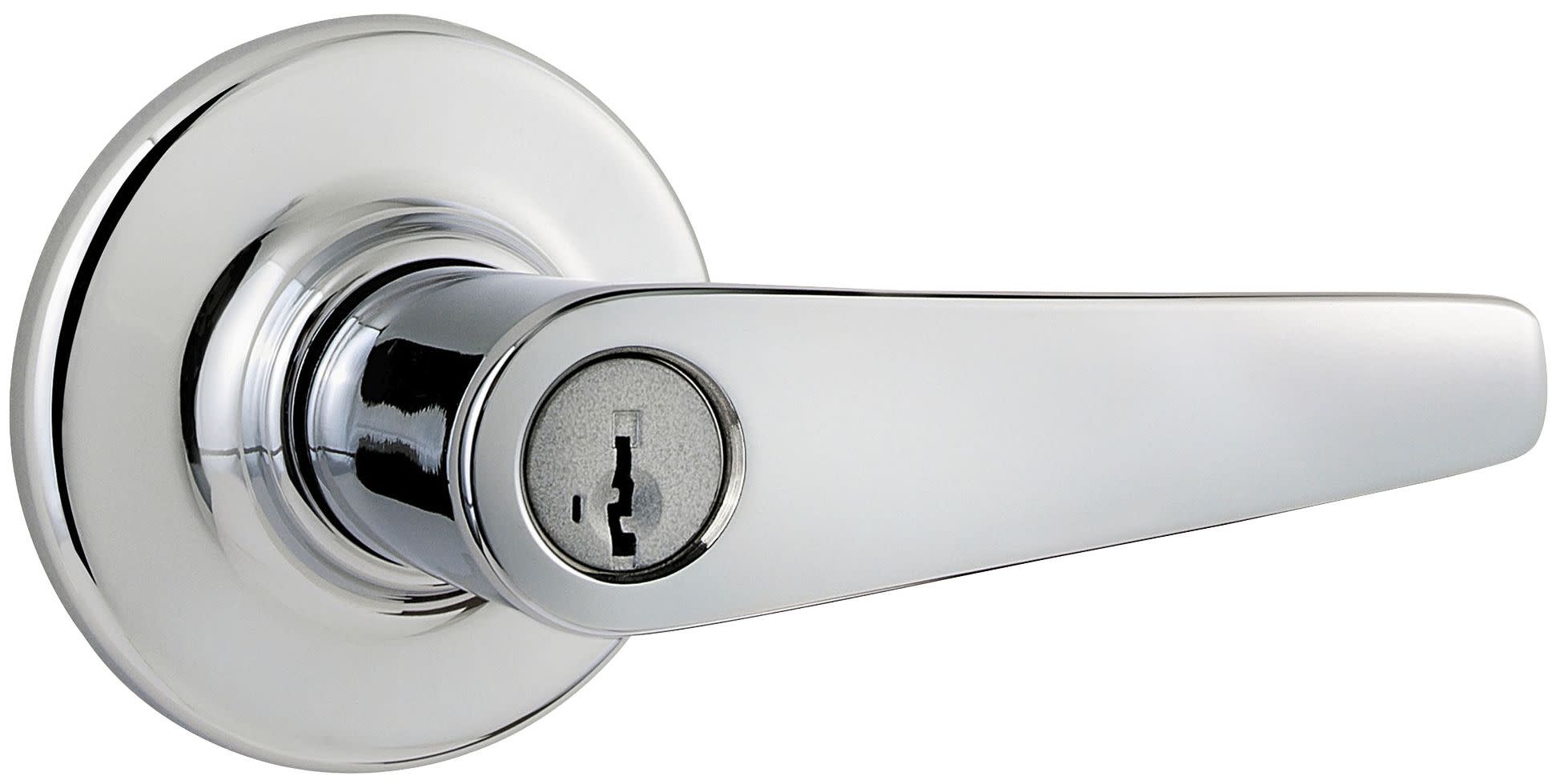 Kwikset 405DLS Chrome Delta Keyed Entry Door Leverset