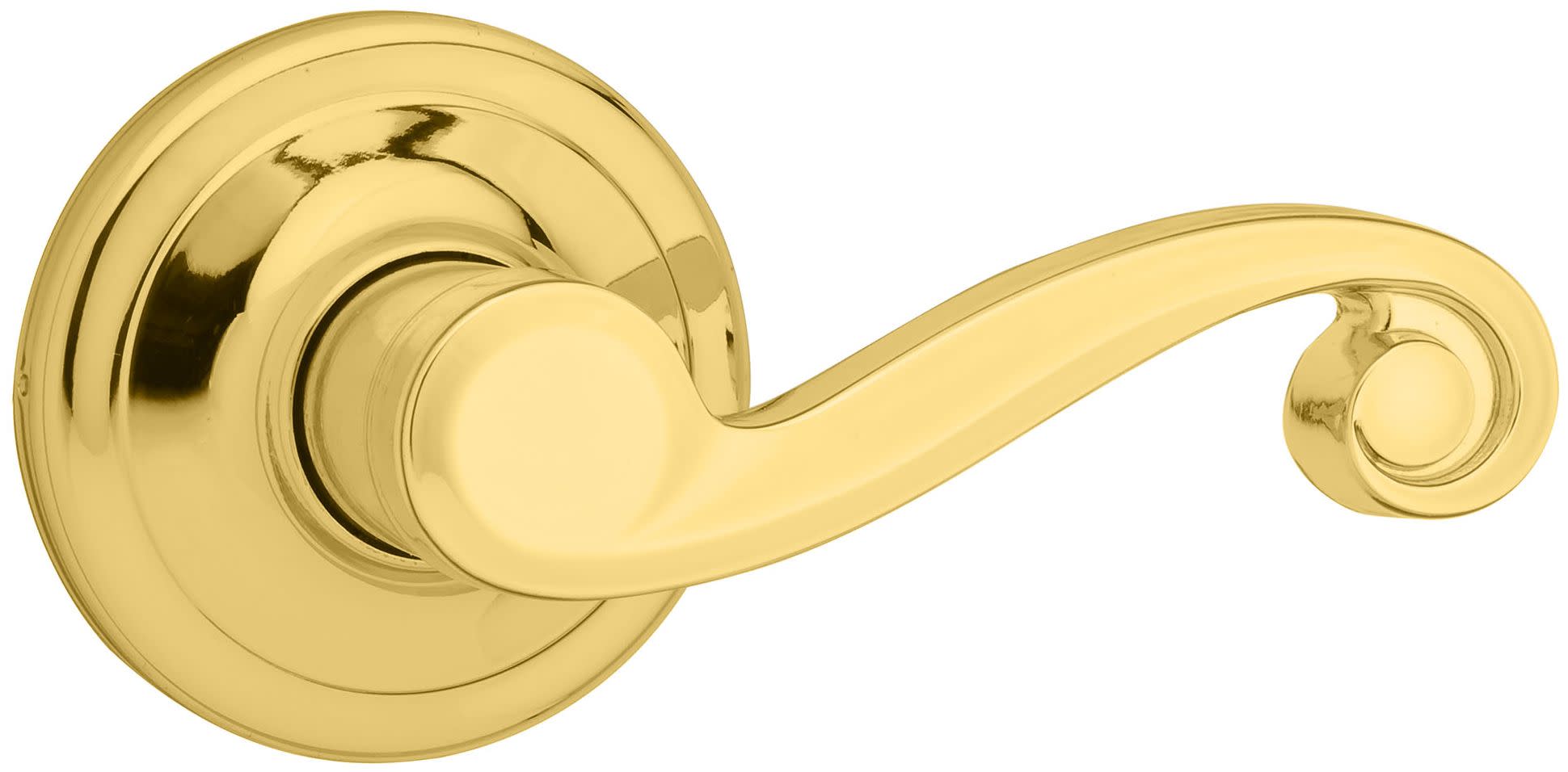 Kwikset 720LL Brass Lido Passage Door Leverset From The Signature