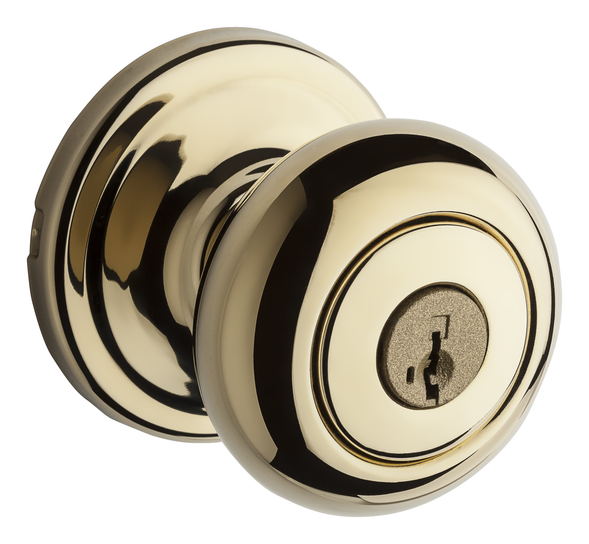 Kwikset 740H-S Brass Hancock Keyed Entry Single Cylinder Knob Set With ...