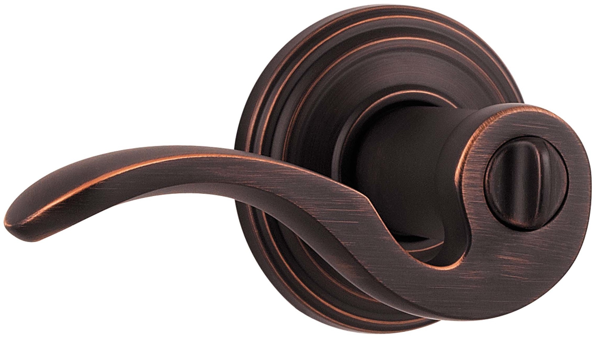 Kwikset 740BRLS Nickel Brooklane Keyed Entry Door Lever Set With