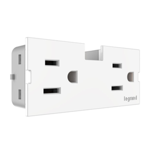 Legrand Aptr154 White Outlet Module For The Adorne Under Cabinet
