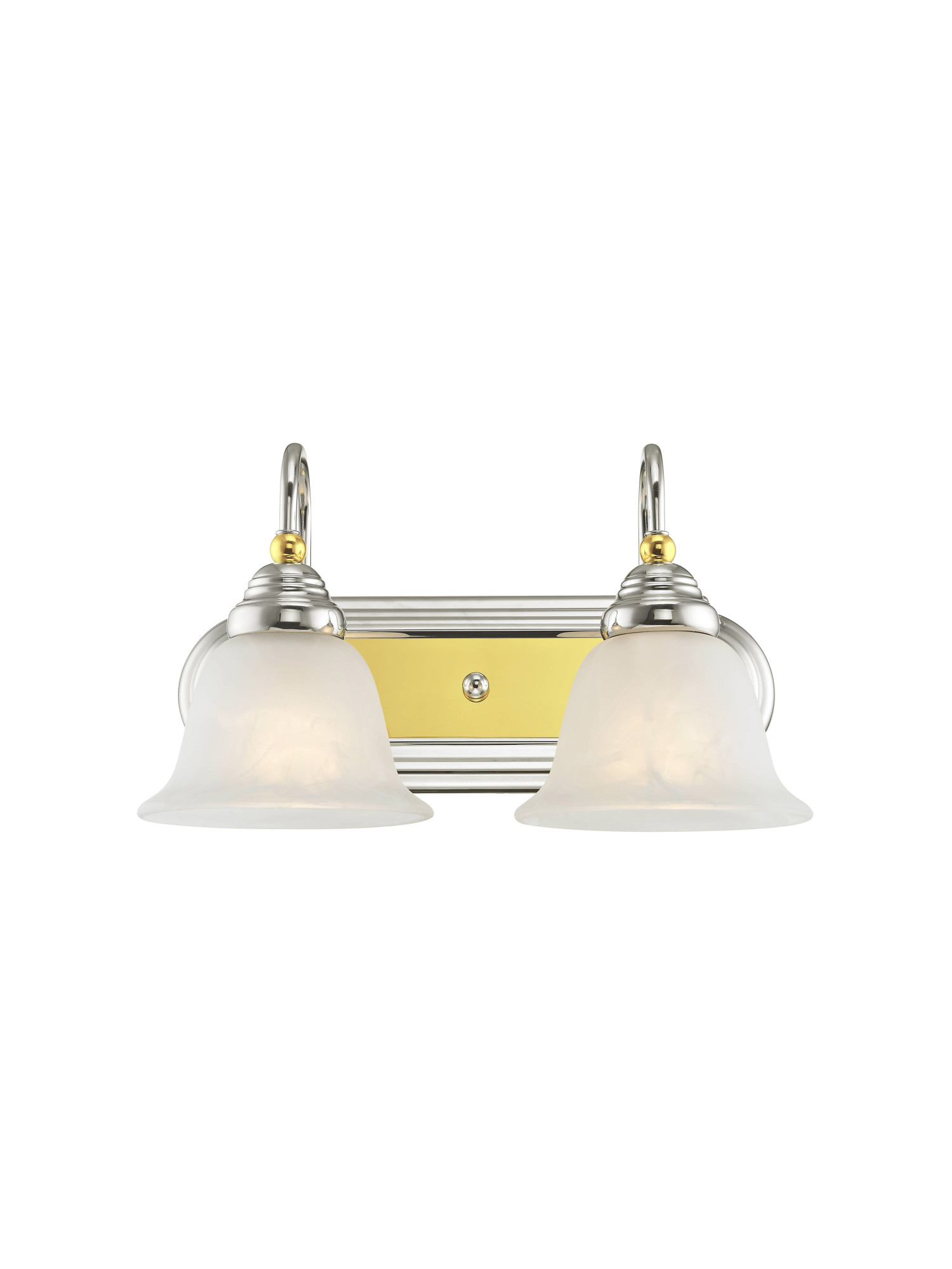 Livex Lighting 1002 Chromebrass Belmont 2 Light Bathroom Vanity Light Ebay