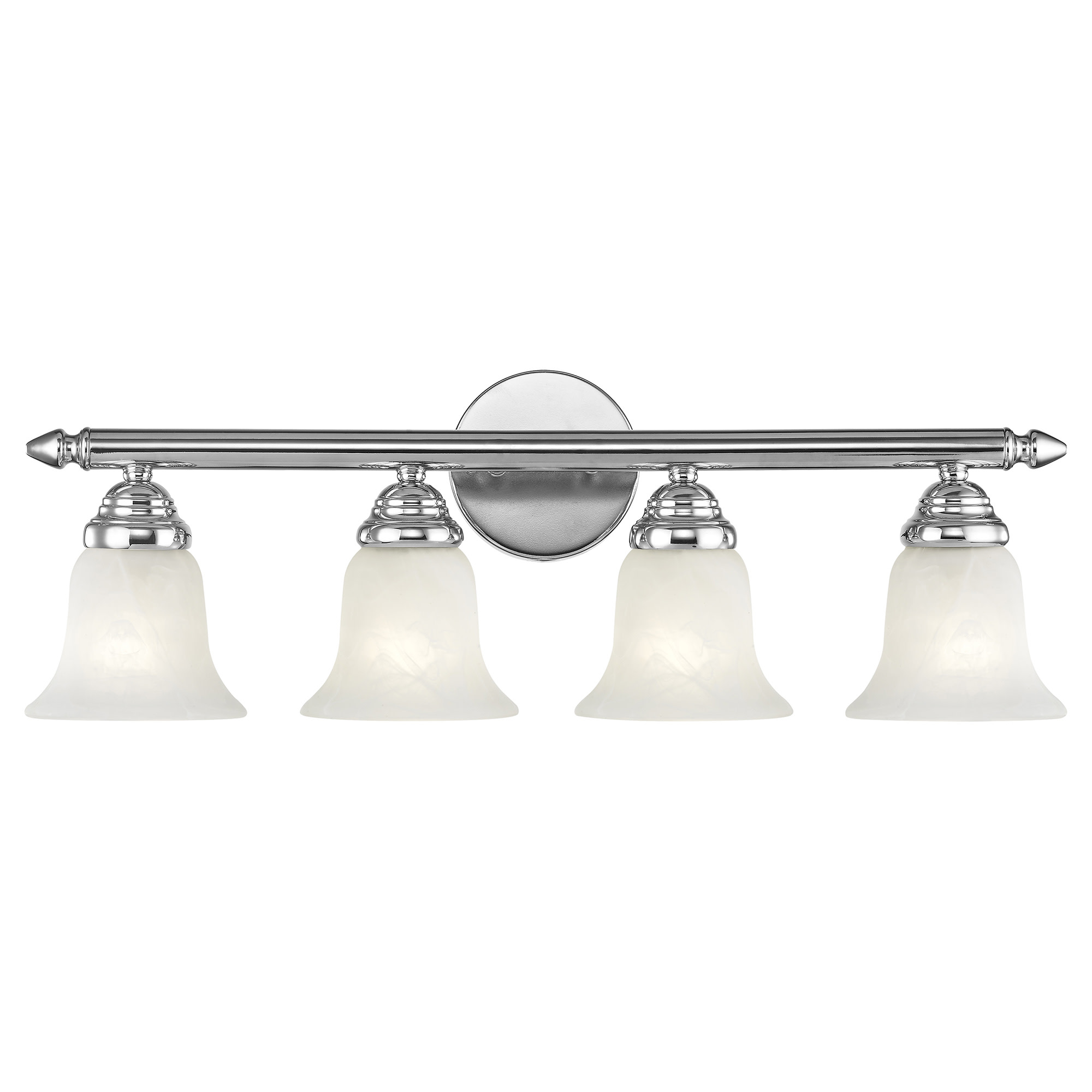 Livex Lighting 1064p Chrome Neptune 4 Light Bathroom Vanity Light 847284007512 Ebay