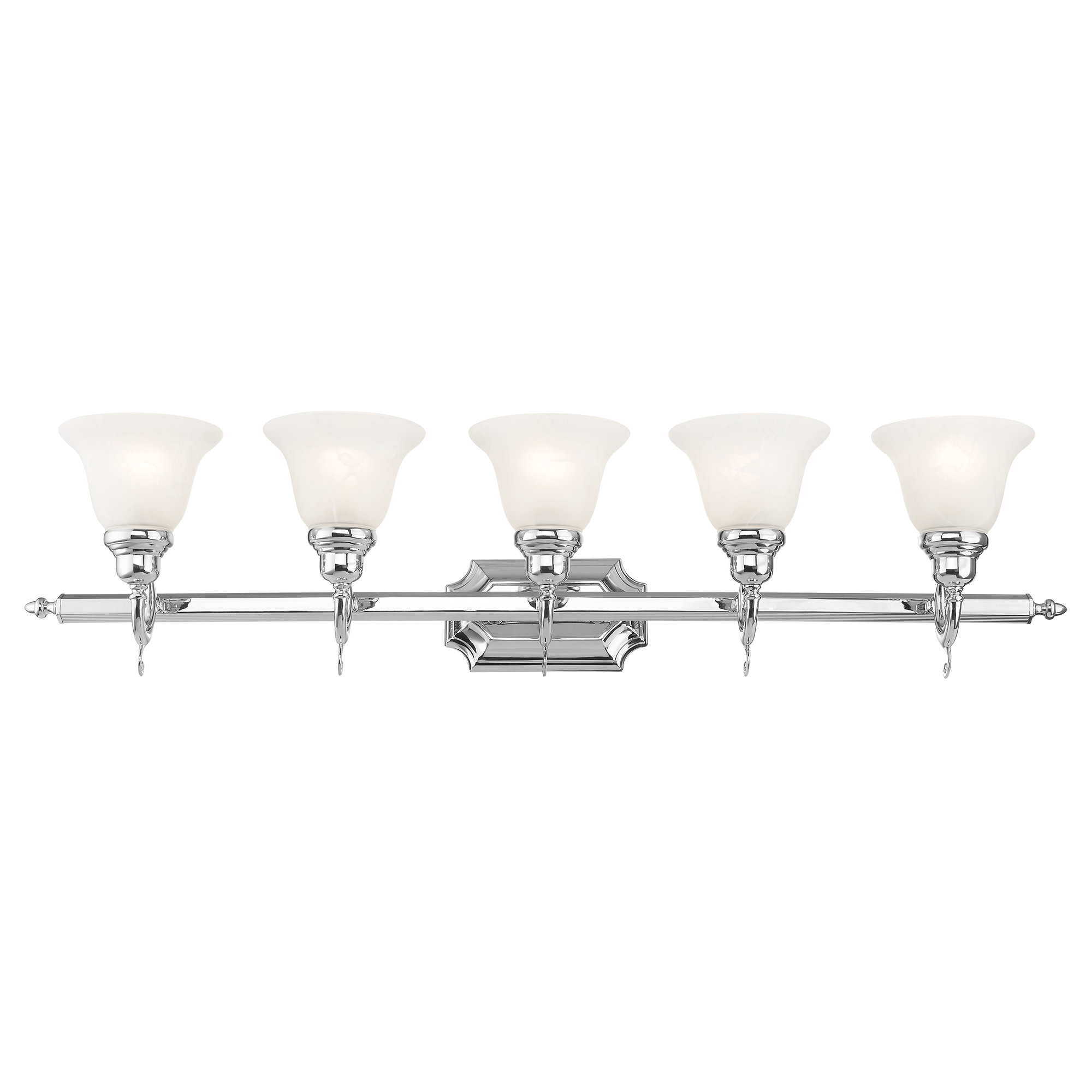 Livex Lighting 1285T Chrome French Regency 5Light Bathroom Vanity