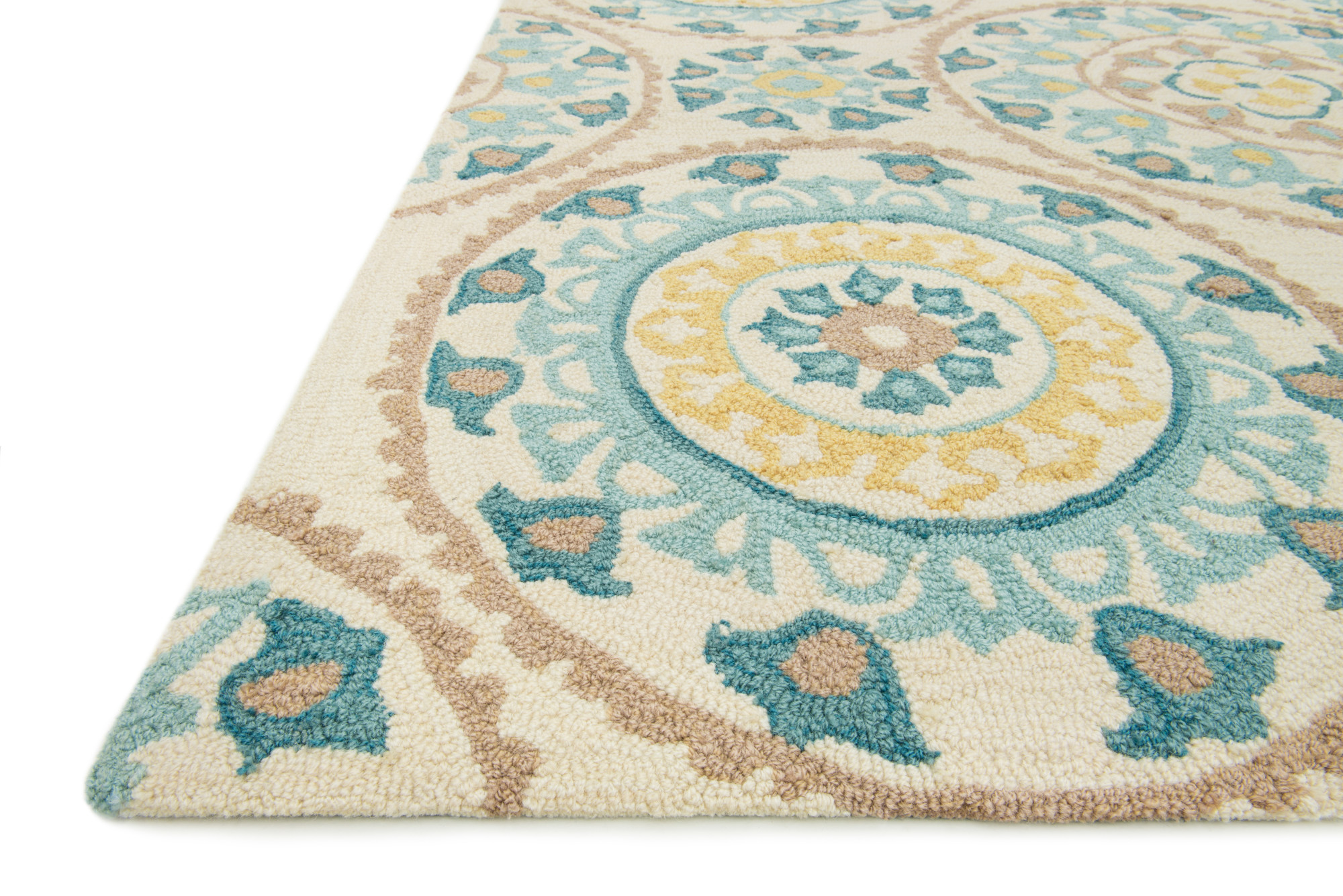 Loloi Rugs FRACFC385076 Francesca 5' x 8' Rectangle Synthetic Off