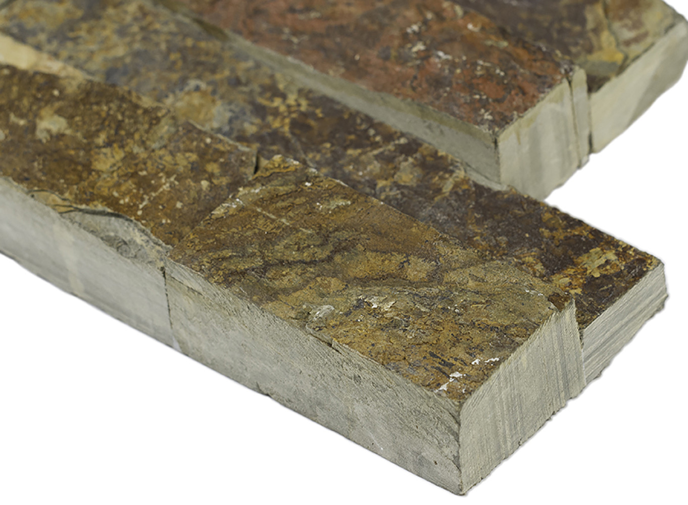 Splitface Gold MSI LPNLSCALGLD624 24/" x 6/" Rectangle Wall Tile
