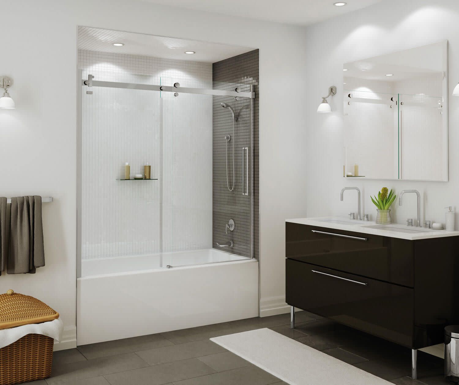 60 inch alcove soaker tub