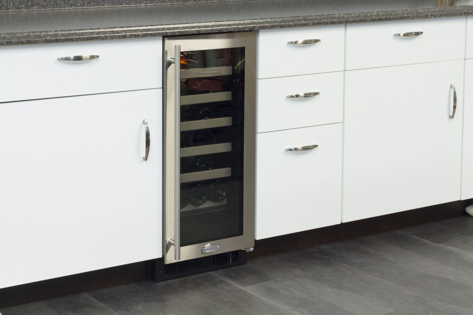 Marvel ML15WS0L 15"W 23Bottle BuiltIn Wine Cooler Stainless Steel