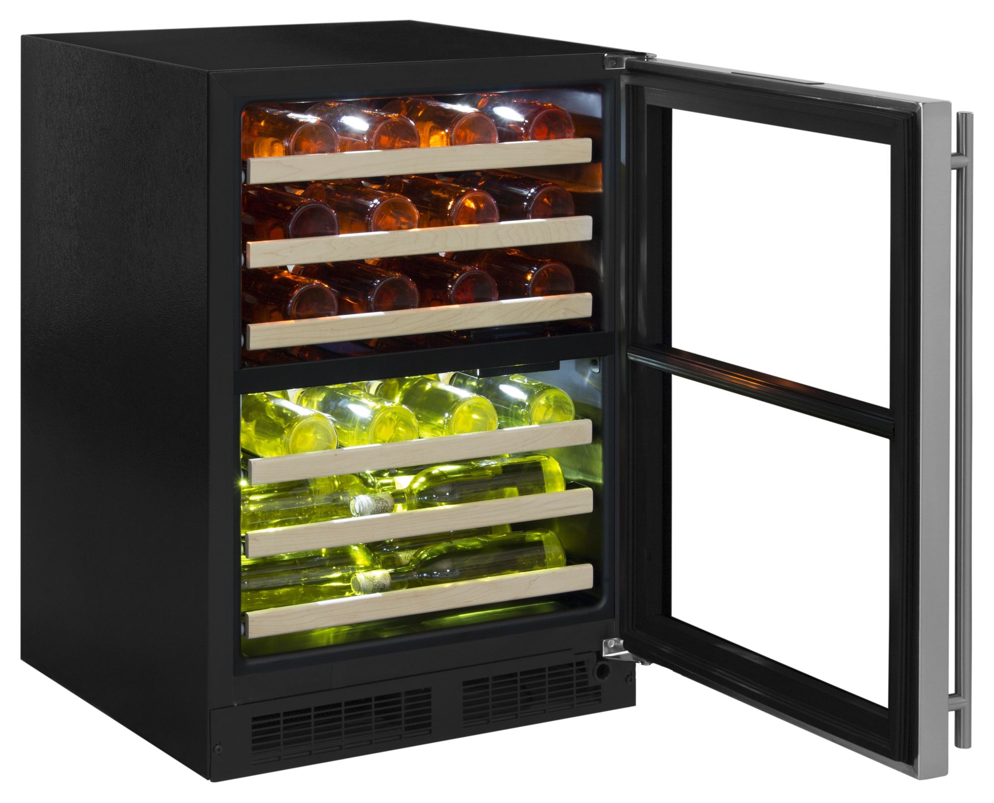 Marvel ML24WDR 24"W 40Bottle BuiltIn Dual Zone Wine Cooler Solid