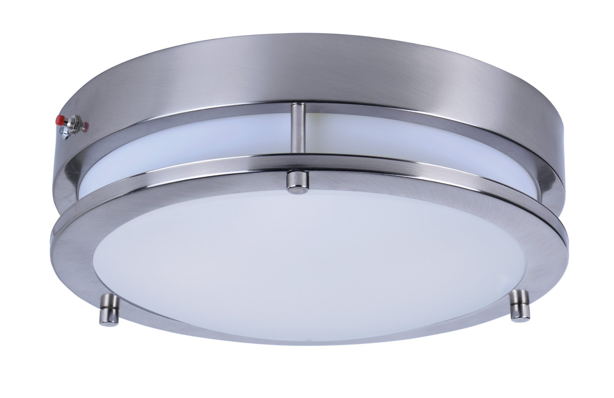 Maxim 55546 Nickel Linear 11"W Led Ceiling Light With Emergency Battery