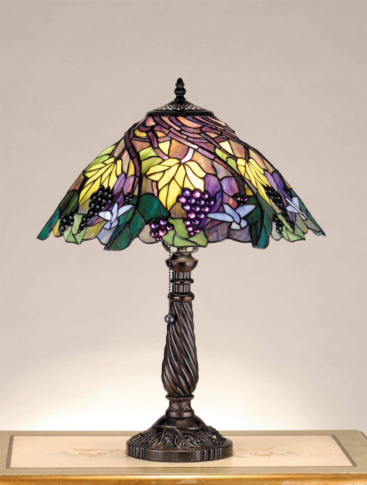 Meyda Tiffany 82303 Stained Glass / Tiffany Accent Table Lamp Bronze