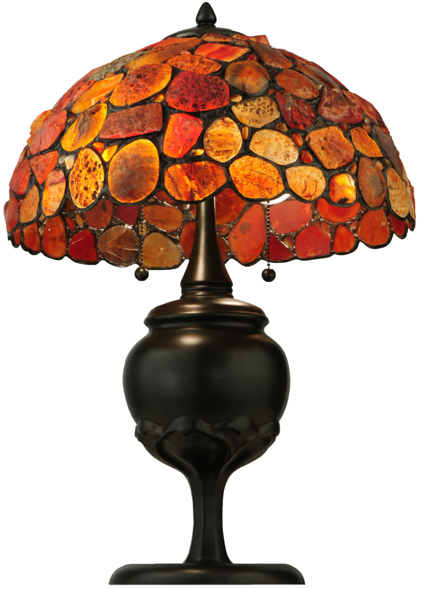 Meyda Tiffany 138126 2 Light 24" Tall HandCrafted Table Lamp