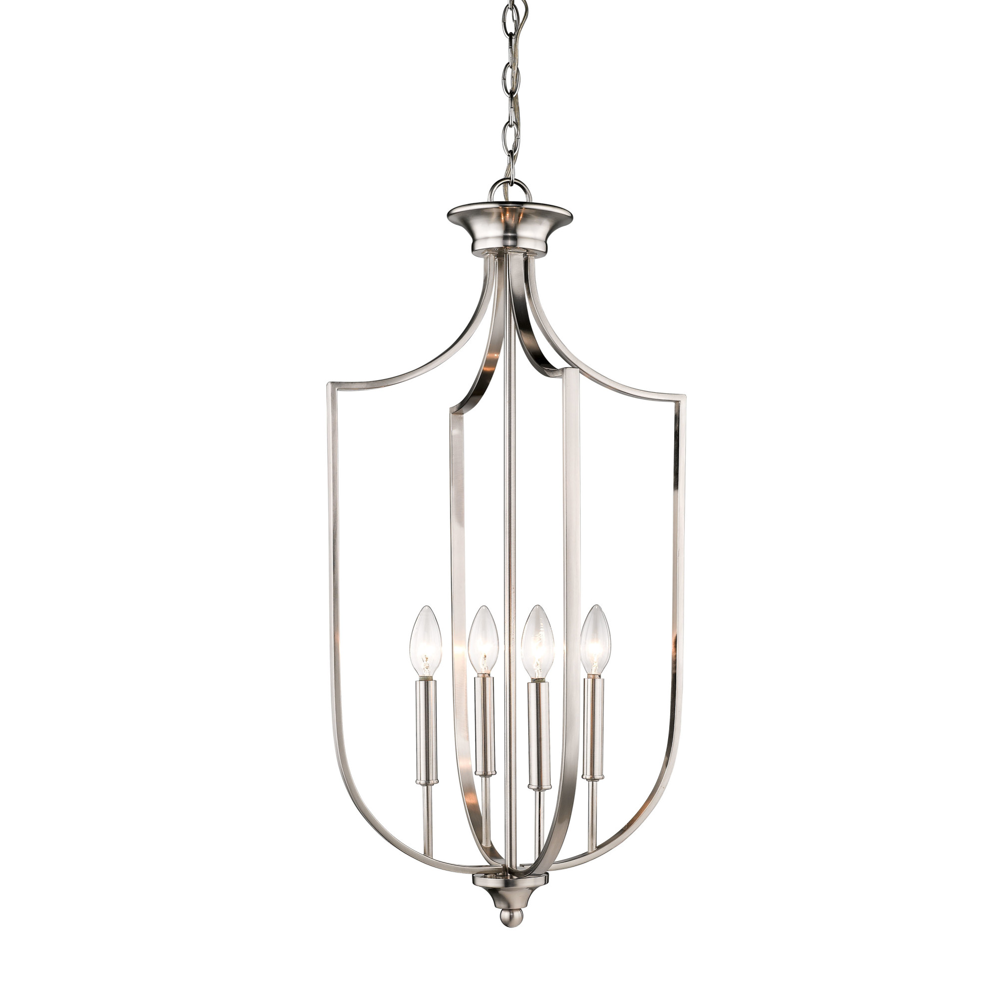 Millennium Lighting 637 Nickel 4Light 16"W Taper Candle Chandelier eBay