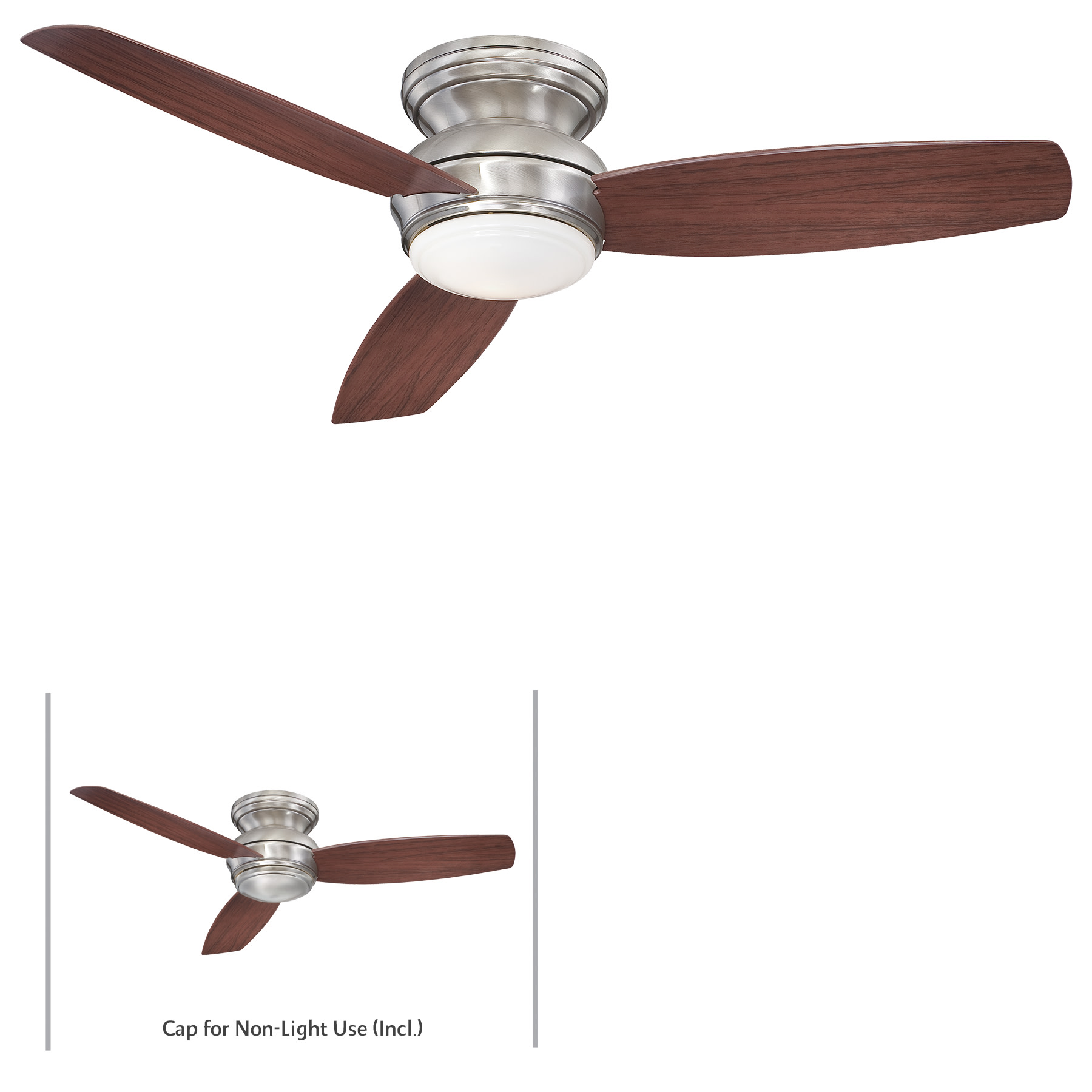 Minkaaire F594l Pw 3 Blade 52 Hugger In Outdoor Ceiling Fan W