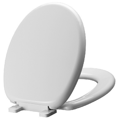 Mirabelle MIRTSSC100 White RoundFront SlowClose Toilet Seat With Lid