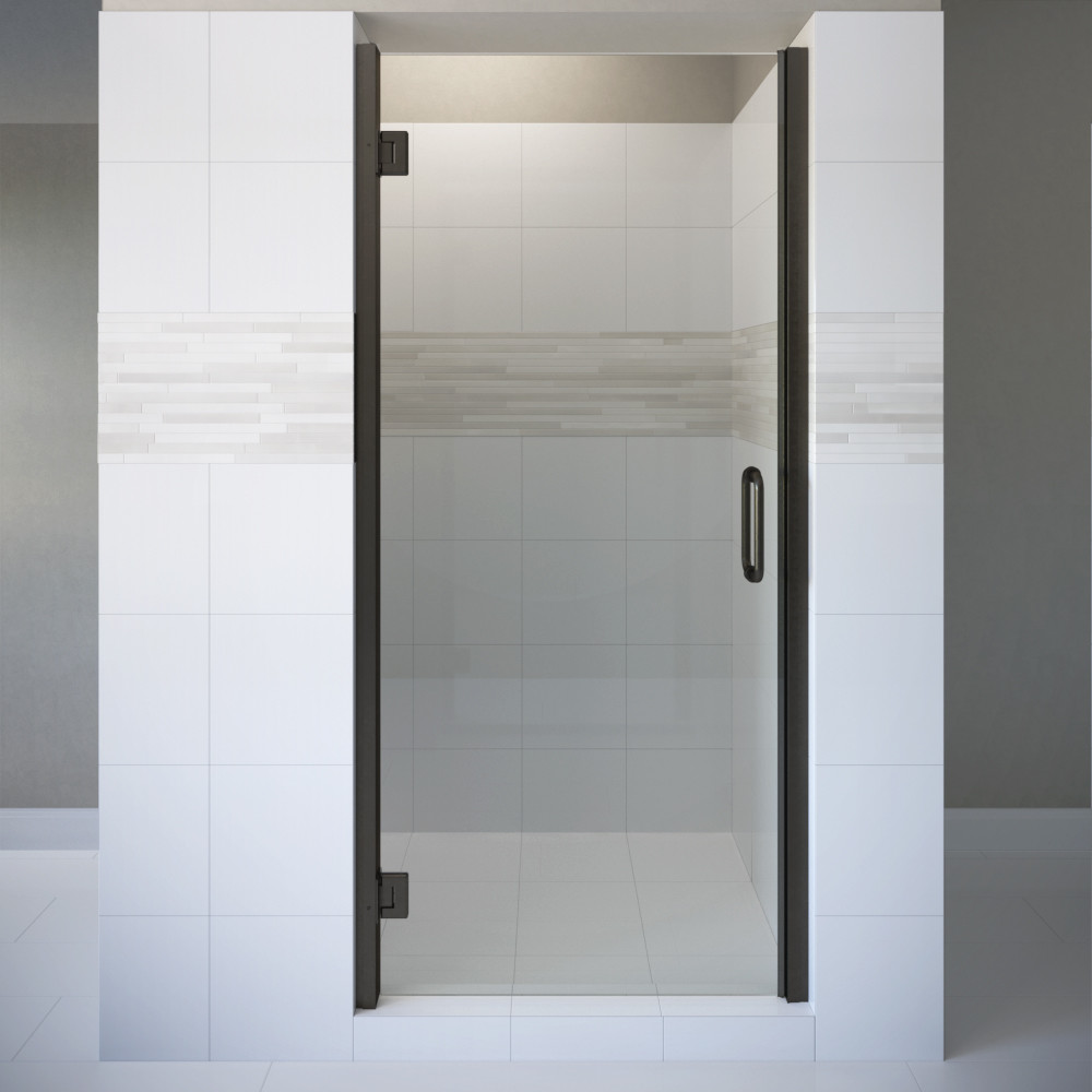 Details About Miseno Msdswy2472cl Sway 72 H X 24 W Hinged Frameless Shower Door Bronze