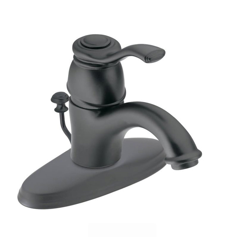 Moen 6102 Single Handle 1 Hole Bathroom Faucet - Bronze | eBay