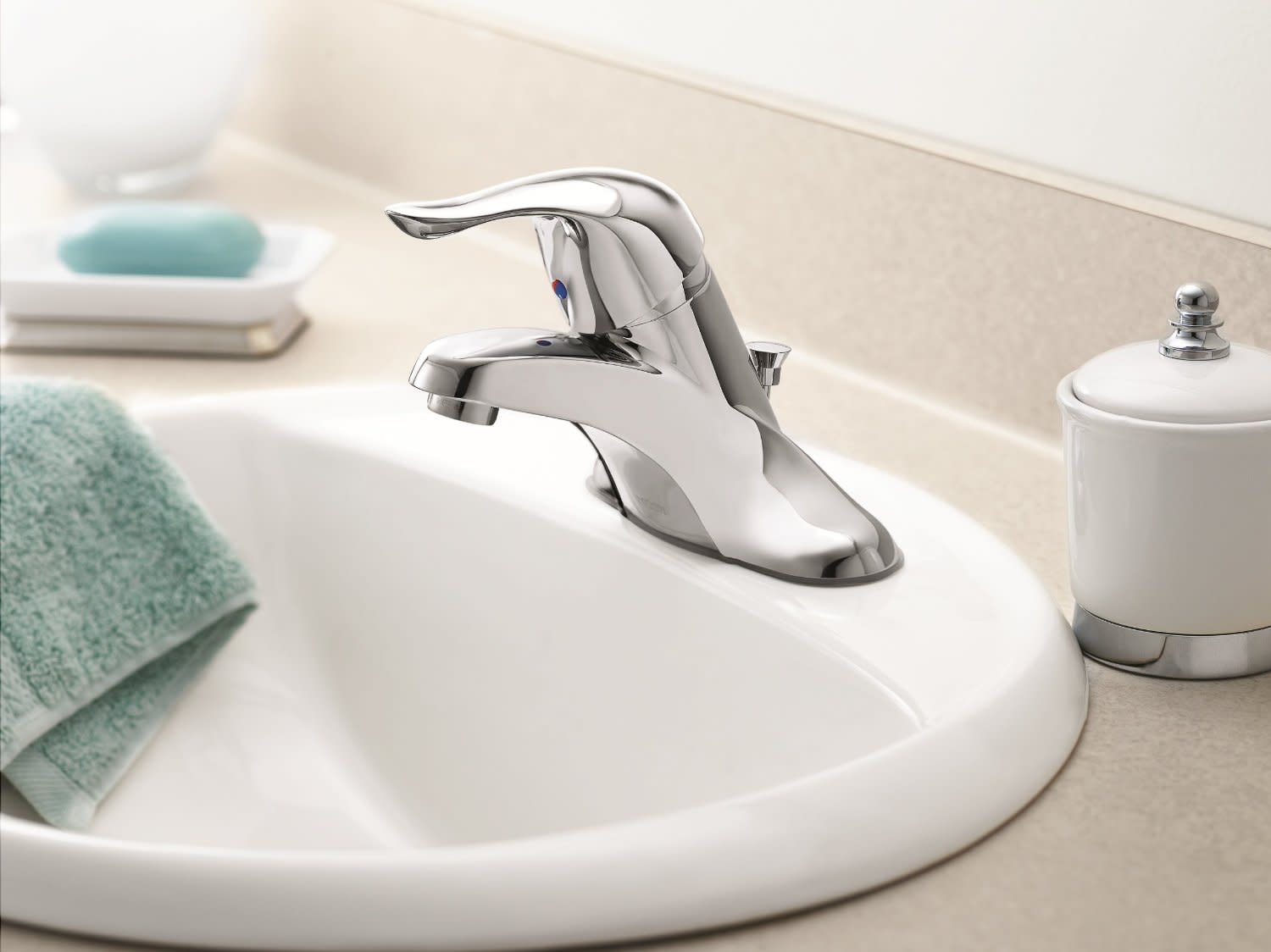 Moen L4621 Single Handle Centerset Bathroom Faucet Chrome eBay
