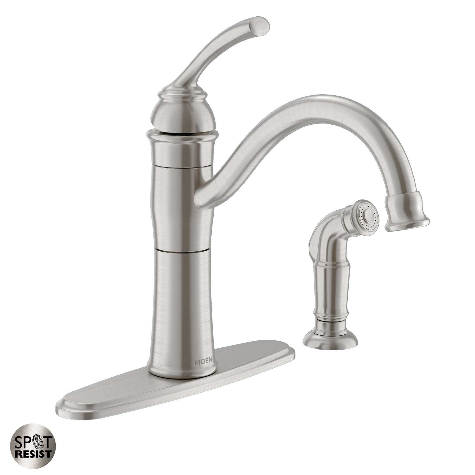 Moen 87230 Braemore High-Arc Kitchen Faucet - Spot Resist ...