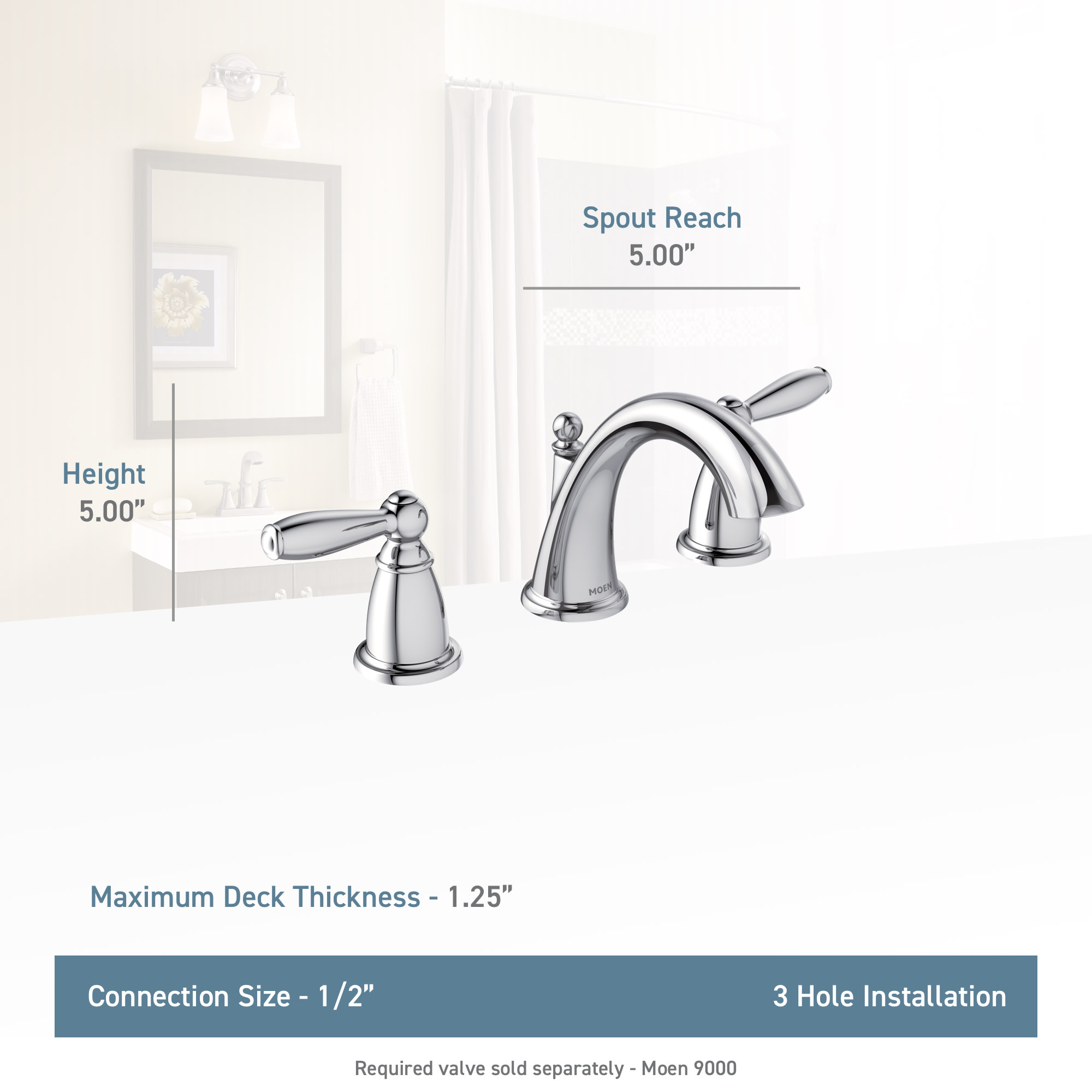 Moen T6620 Lifestyle Specification View 132 