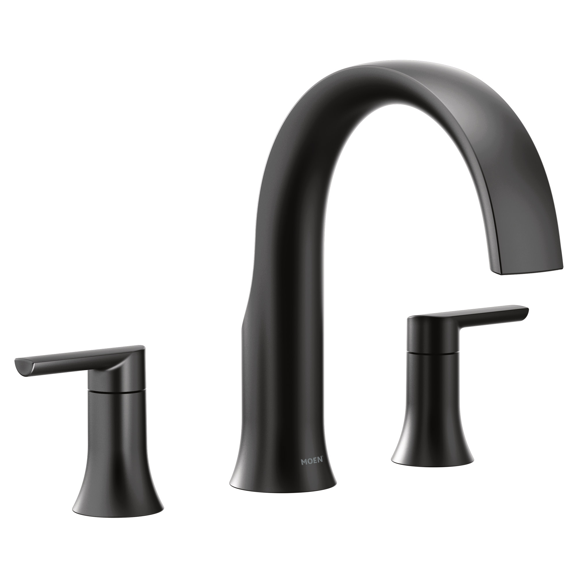 Moen TS983 Black Doux Widespread Deck Mounted Roman Tub Filler eBay