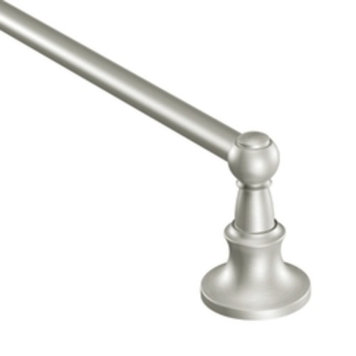 Moen DN4418 Nickel 18" Towel Bar With Mounting Hardware From The Vale