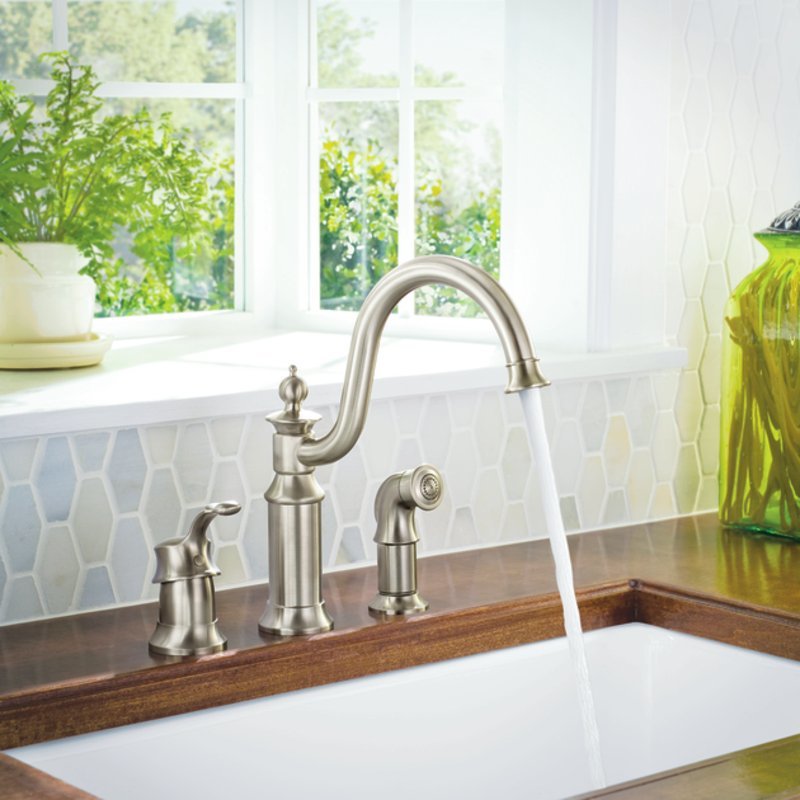 Moen S711 Waterhill High-Arc Kitchen Faucet - Chrome. 