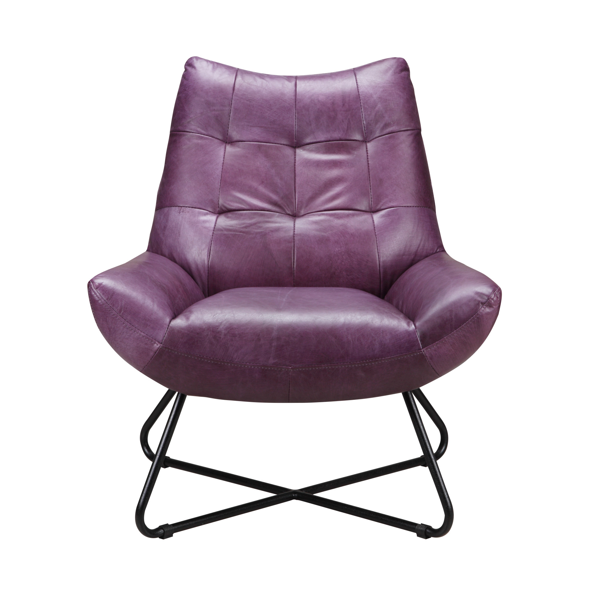 Moes Home Collection PK-1063 Graduate 32"W Iron and Leather - Purple | eBay