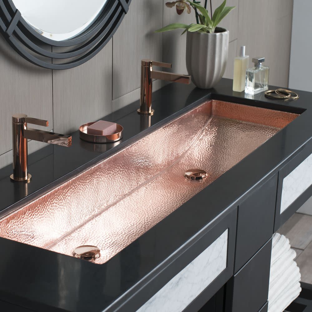 Native Trails Cps08 Trough 46 Single Basin Undermount Copper