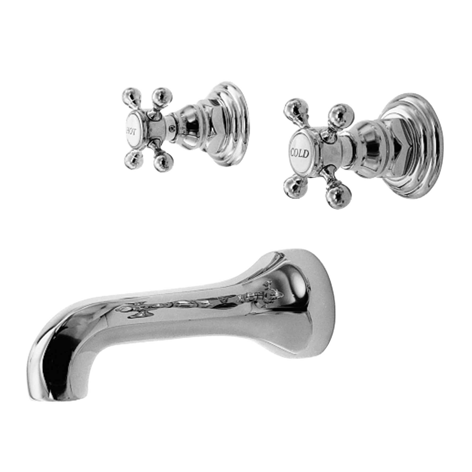 Newport Brass 3925 Astor Double Handle Wall Mounted Bathtub Chrome