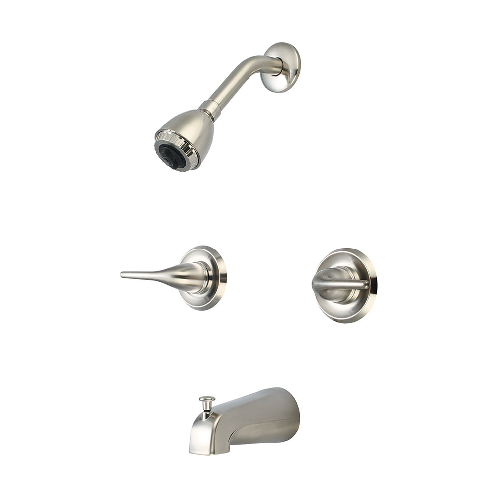 Olympia Faucets P1250 Accent 1.5 GPM Tub and Shower Trim Package Nickel 763439852205 eBay