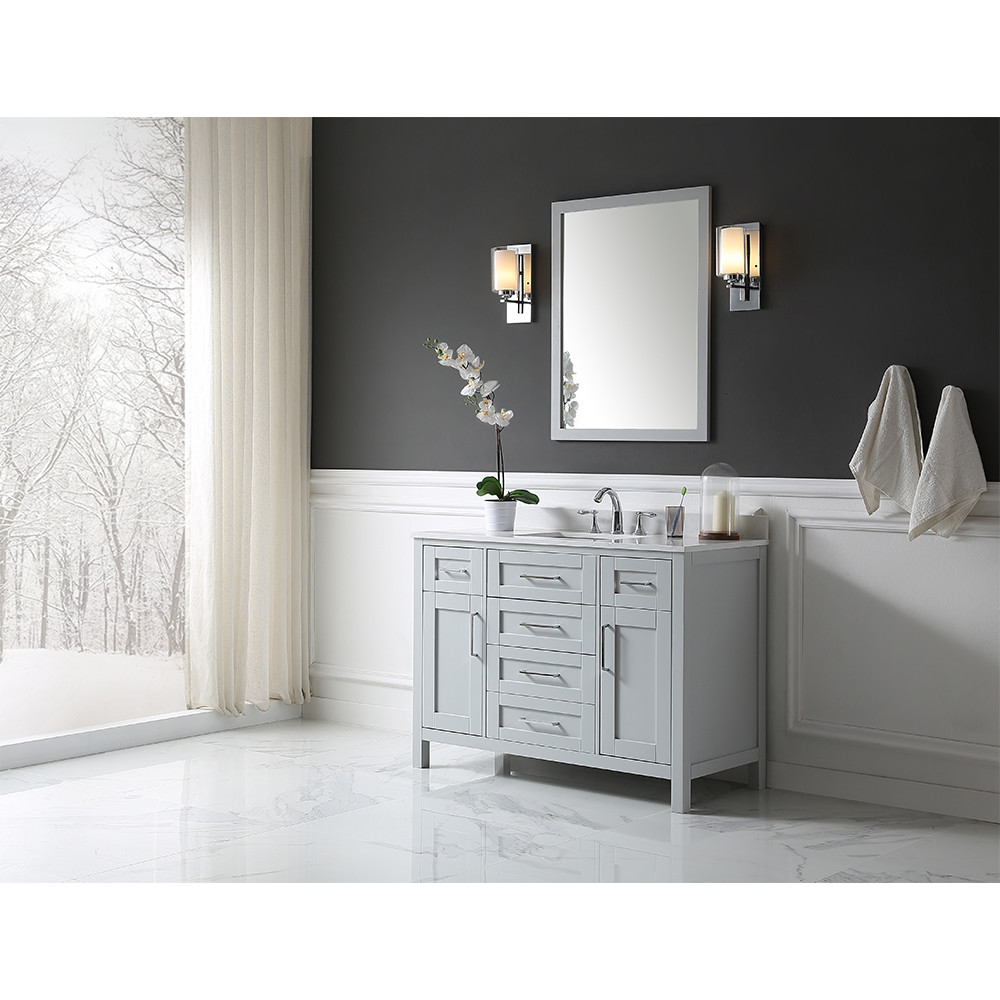 Ove Decors Tahoe 48 Tahoe 48" FloorStanding Single Vanity Set White