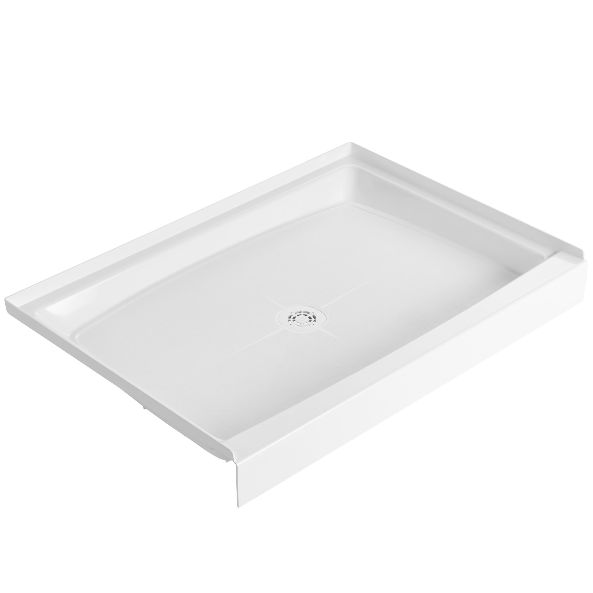 PROFLO PFSB4832 48" x 32" Single Curb Slip Resistant Shower Pan White