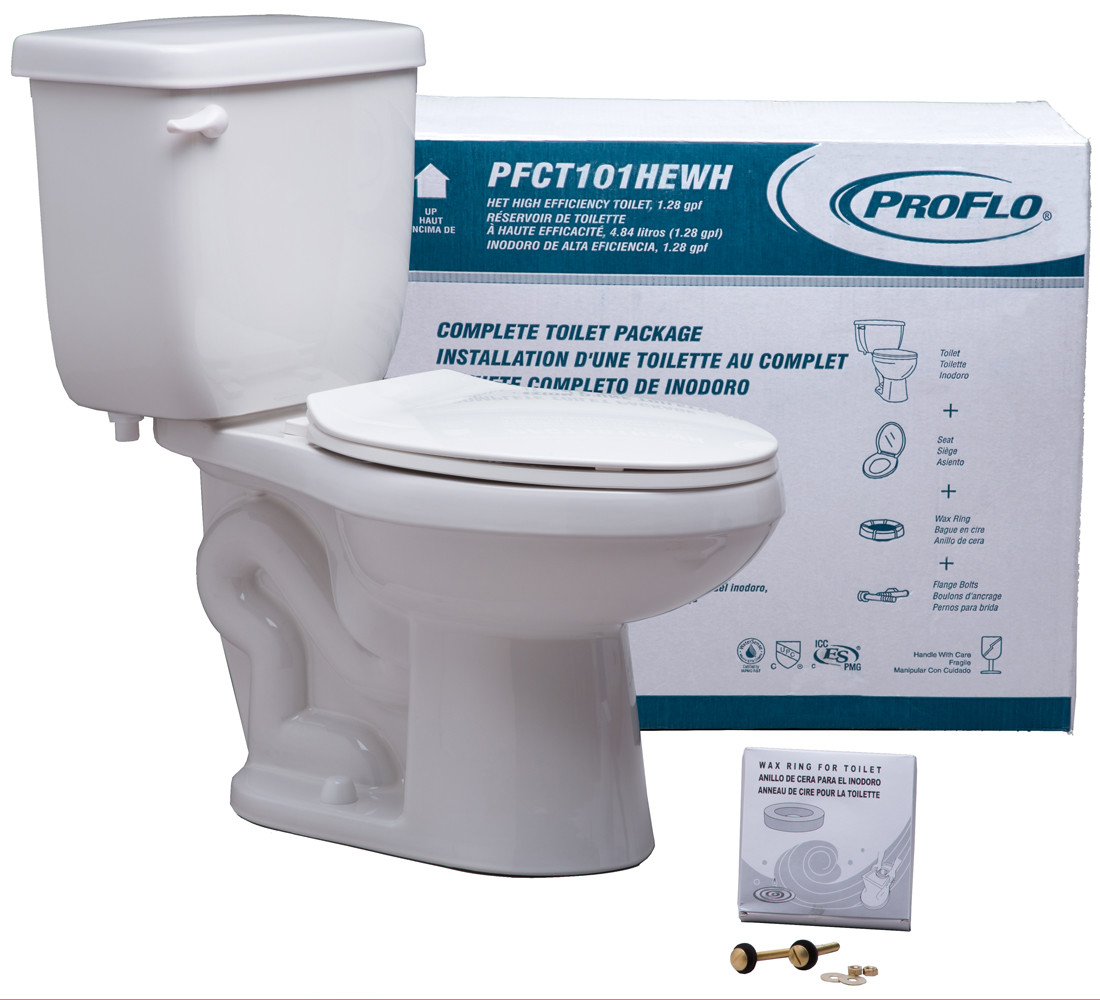 PROFLO PFCT101HE TwoPiece High Efficiency Toilet With Elongated