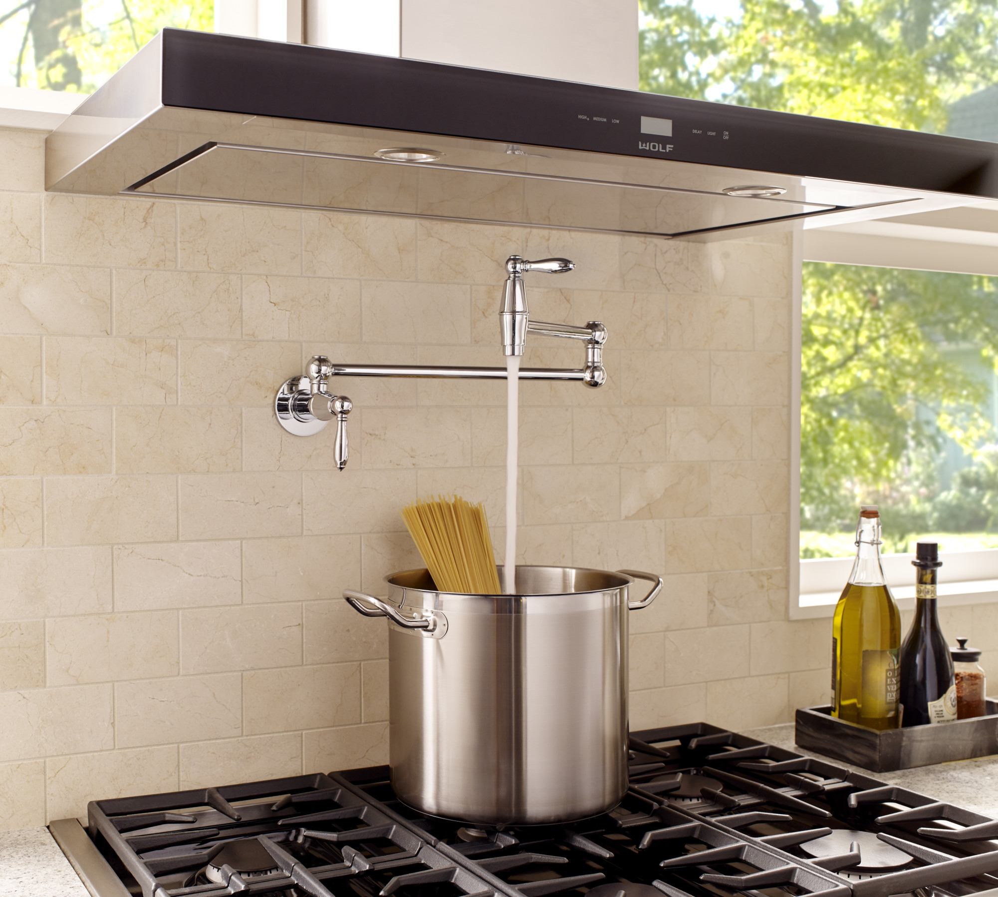 Pfister GT533TD Bronze Port Haven Wall Mounted Pot Filler eBay