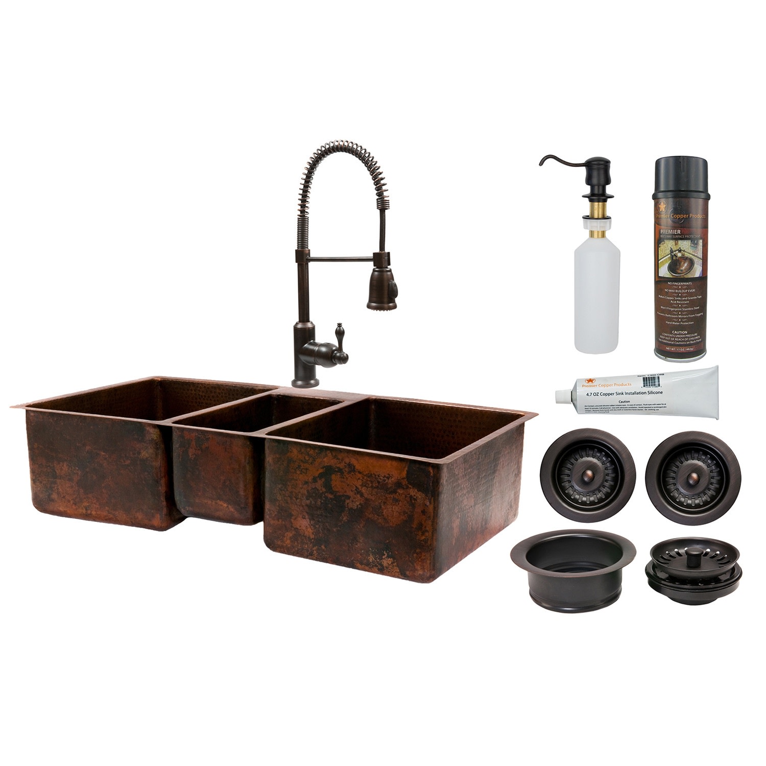 Premier Copper Products KSP4_KTDB422210 42" Hammered ...