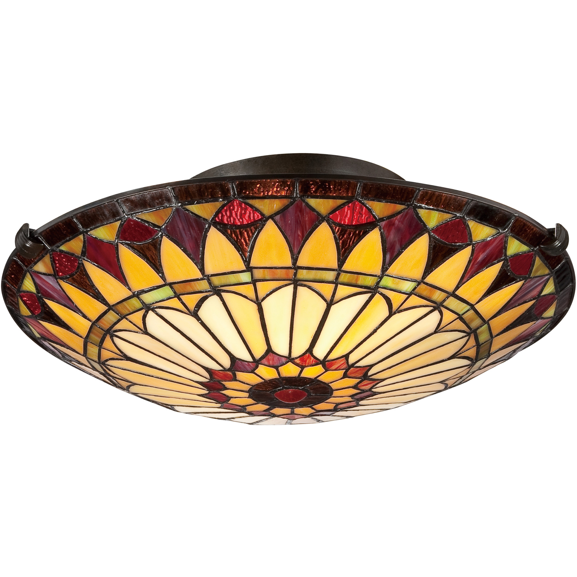 Quoizel TF1400 Tiffany 2 Light 17"W Flush Mount Ceiling ...