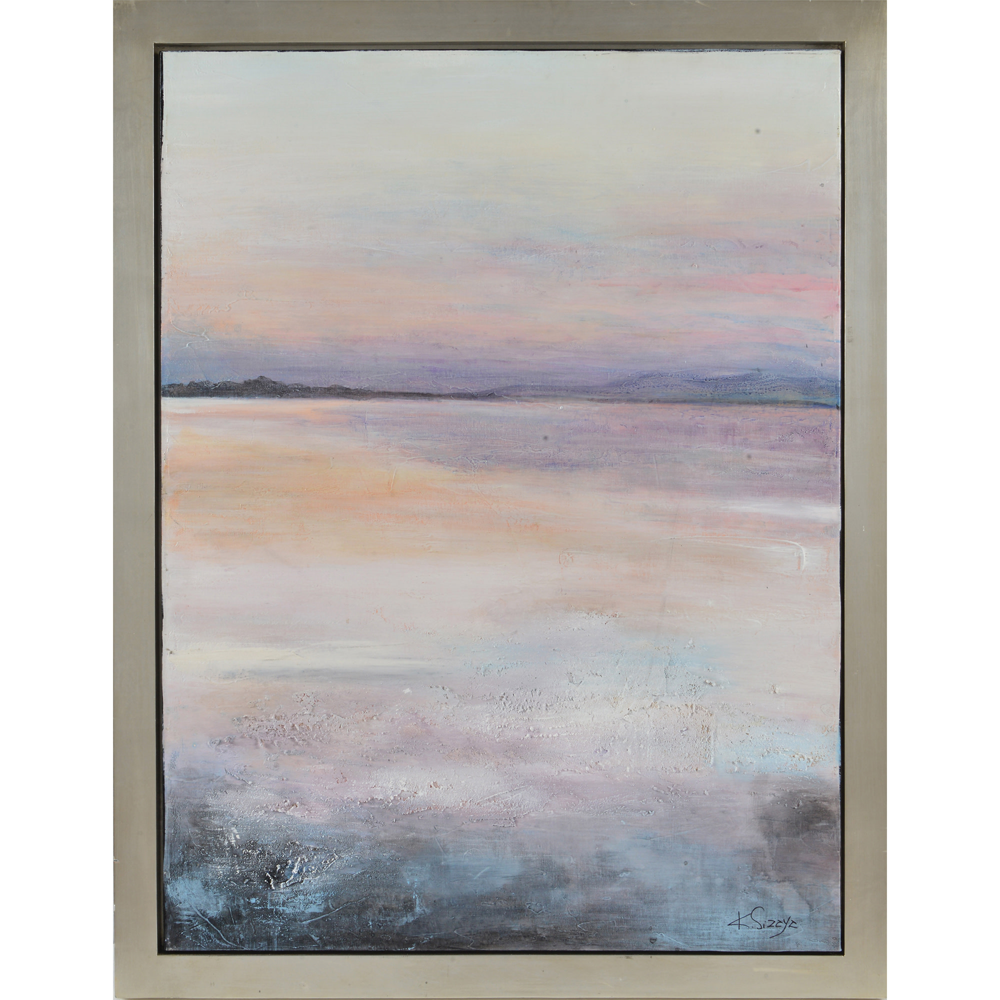 Ren Wil Ol1871 Morgan 44 X 34 Soft Horizon Oil Painting With Ren Wil Ol1871 Morgan 44 X 34 Soft Horizon Oil Painting With Silver Frame